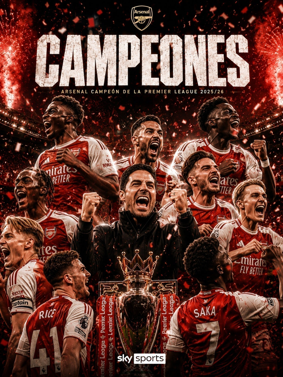 Arsenal es campeón de la Premier League después de 22 años