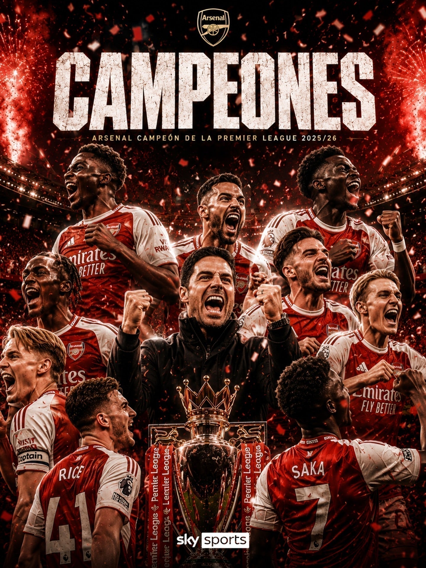Arsenal es campeón de la Premier League después de 22 años